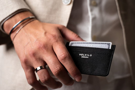 Card case for men in leather - Velvilo