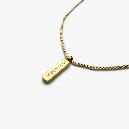 Box Chain Necklace Gold - Velvilo