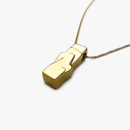 Cube Necklace Gold - Velvilo