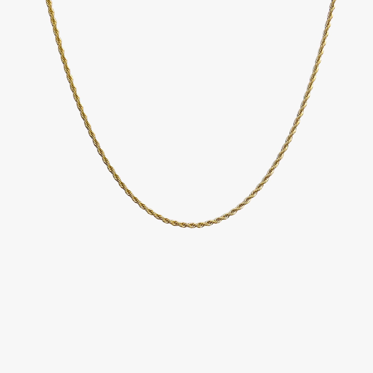 Rope Chain Necklace Gold - Velvilo