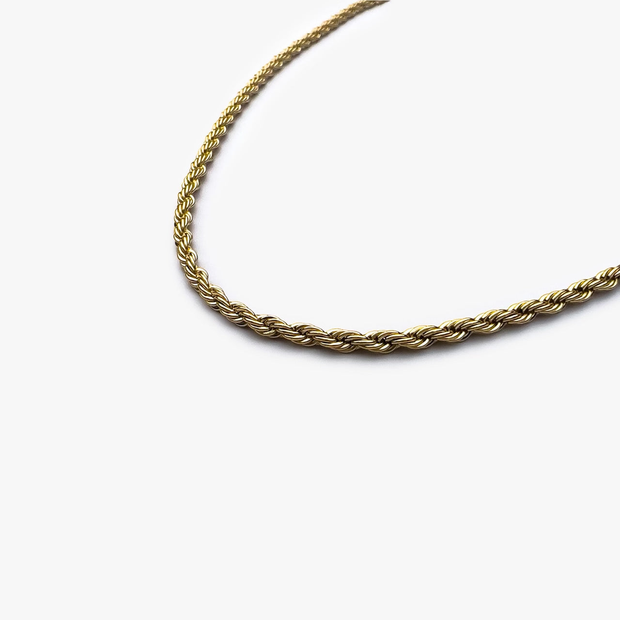 Rope Chain Necklace Gold - Velvilo