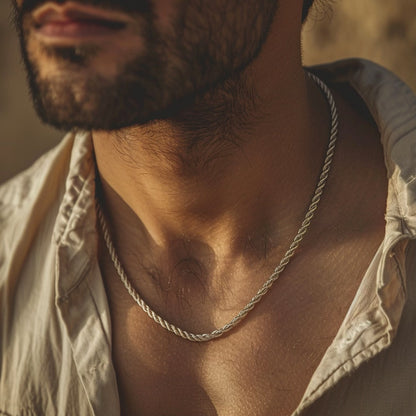 Rope Chain Necklace Men