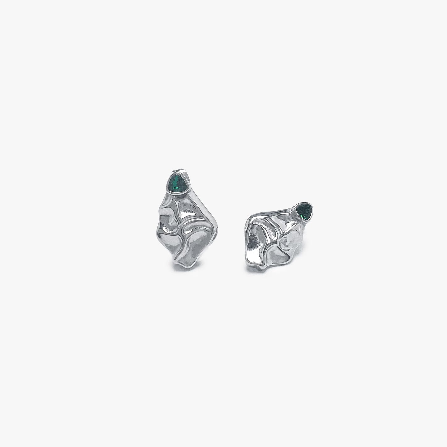 Silver Blätter Studs