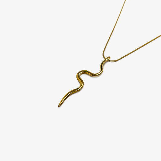 Sweet Snake Necklace Gold