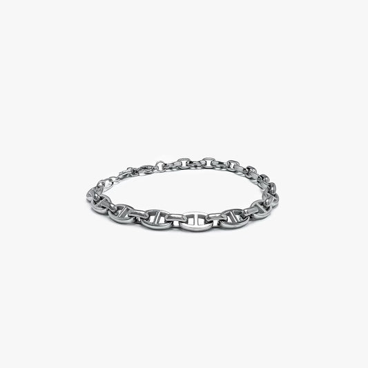 Thick Chain Bracelet Silver