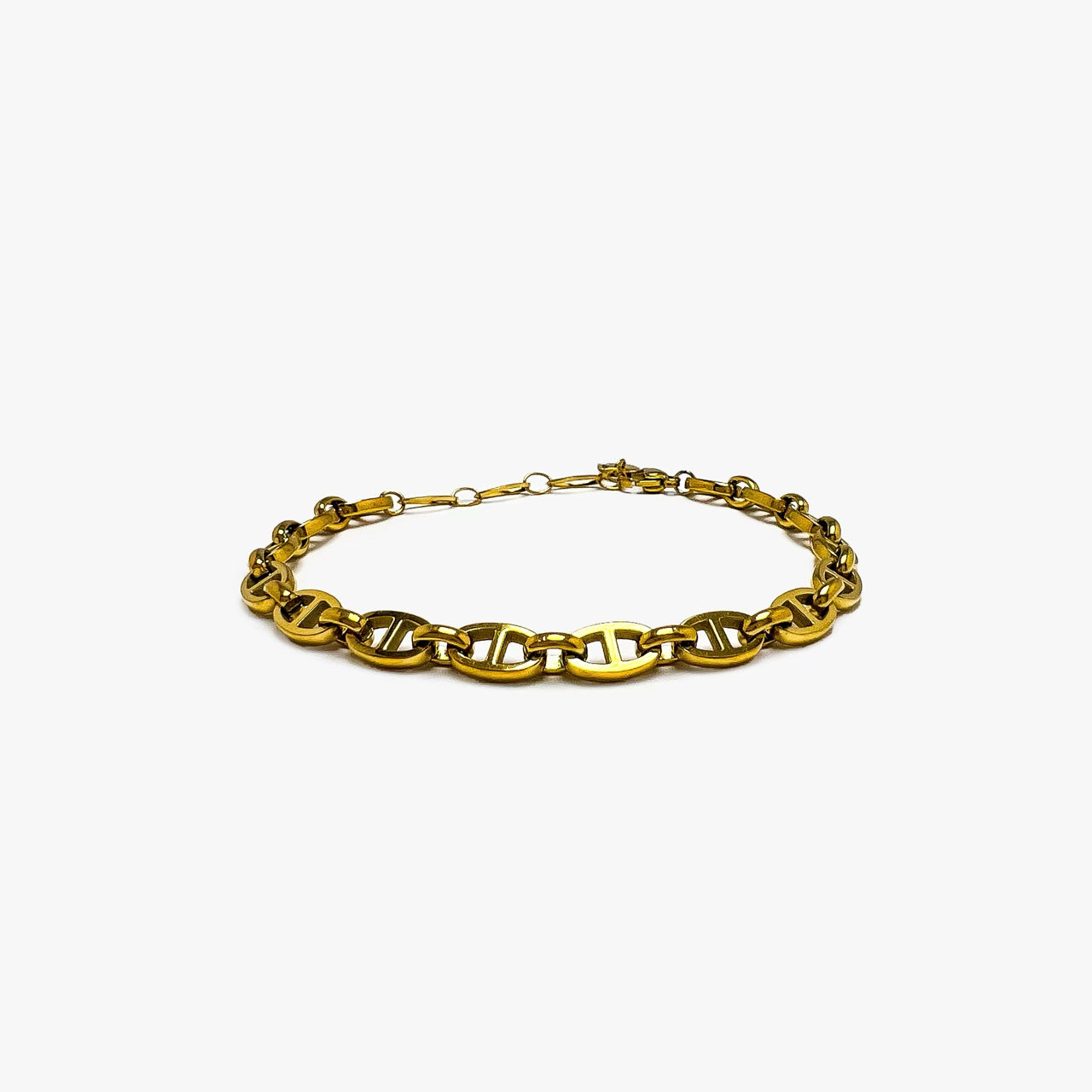 Thick Chain Bracelet Gold