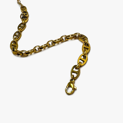 Thick Chain Bracelet Gold