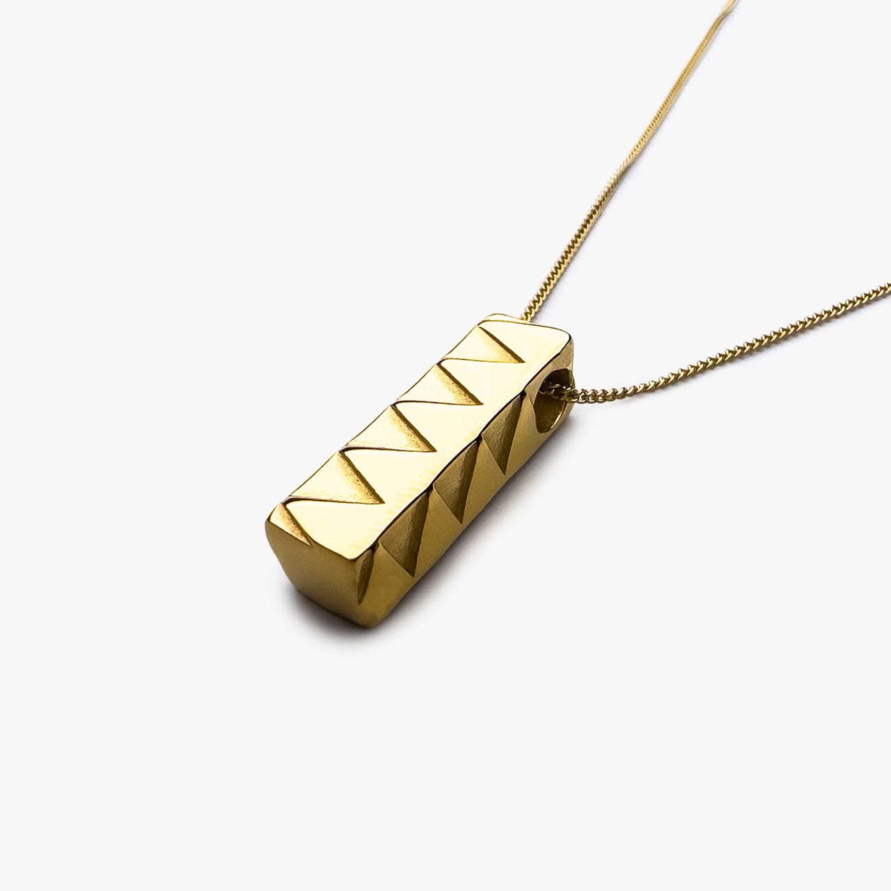 Triangle Pendant Necklace Gold - Velvilo