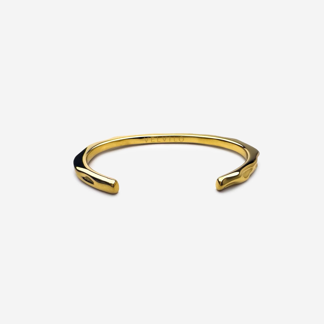 Wavy Men's Bracelet Gold - Velvilo